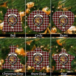 ScotsTee Shop Scottish MacFie Dress Clan Crest Tartan Christmas Ornaments