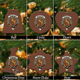 ScotsTee Shop Scottish MacIntosh Hunting Weathered Clan Crest Tartan Christmas Ornaments