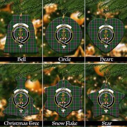 ScotsTee Shop Scottish Gray Hunting Clan Crest Tartan Christmas Ornaments