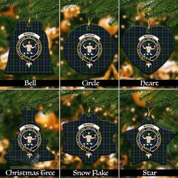 ScotsTee Shop Scottish Murray of Atholl Clan Crest Tartan Christmas Ornaments