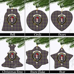 ScotsTee Shop Scottish Taylor Weathered Clan Crest Tartan Christmas Ornaments