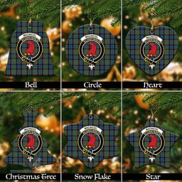 ScotsTee Shop Scottish MacNicol Hunting Clan Crest Tartan Christmas Ornaments