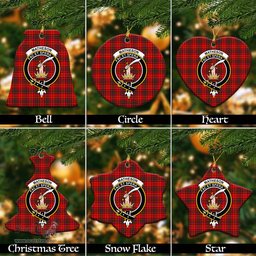 ScotsTee Shop Scottish Matheson Modern Clan Crest Tartan Christmas Ornaments