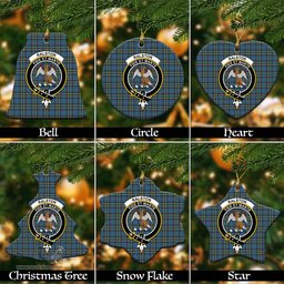 ScotsTee Shop Scottish Ralston UK Clan Crest Tartan Christmas Ornaments