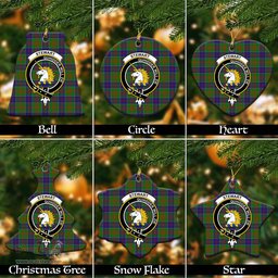ScotsTee Shop Scottish Stewart of Appin Hunting Modern Clan Crest Tartan Christmas Ornaments