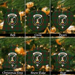 ScotsTee Shop Scottish Matheson Hunting Highland Clan Crest Tartan Christmas Ornaments