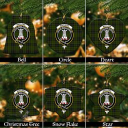 ScotsTee Shop Scottish MacLean Hunting Clan Crest Tartan Christmas Ornaments