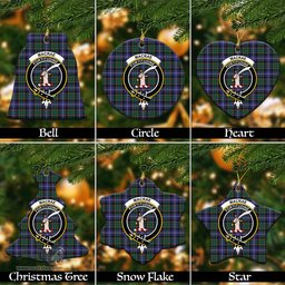 ScotsTee Shop Scottish MacRae Hunting Modern Clan Crest Tartan Christmas Ornaments