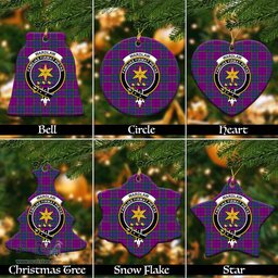 ScotsTee Shop Scottish Wardlaw Modern Clan Crest Tartan Christmas Ornaments