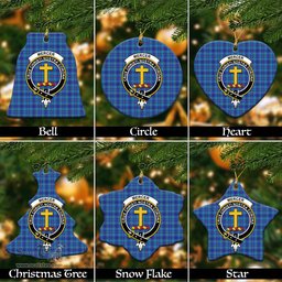 ScotsTee Shop Scottish Mercer Modern Clan Crest Tartan Christmas Ornaments