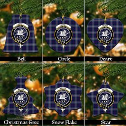 ScotsTee Shop Scottish Nevoy Clan Crest Tartan Christmas Ornaments