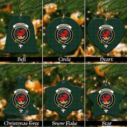 ScotsTee Shop Scottish Moncrieff of Atholl Clan Crest Tartan Christmas Ornaments
