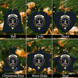 ScotsTee Shop Scottish Russell Modern Clan Crest Tartan Christmas Ornaments