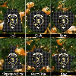 ScotsTee Shop Scottish Stewart Mourning Clan Crest Tartan Christmas Ornaments
