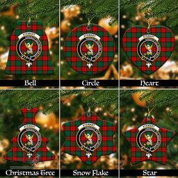ScotsTee Shop Scottish Stewart Atholl Modern Clan Crest Tartan Christmas Ornaments