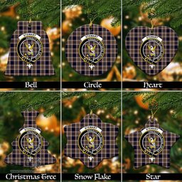 ScotsTee Shop Scottish Stewart Navy Clan Crest Tartan Christmas Ornaments