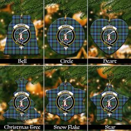 ScotsTee Shop Scottish MacRae Hunting Ancient Clan Crest Tartan Christmas Ornaments
