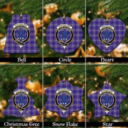 ScotsTee Shop Scottish Ochterlony Clan Crest Tartan Christmas Ornaments