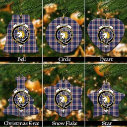 ScotsTee Shop Scottish Stewart of Appin Hunting Dress Clan Crest Tartan Christmas Ornaments
