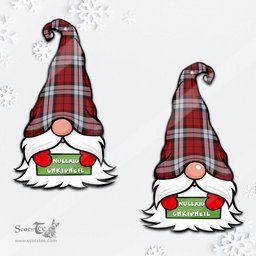 ScotsTee Shop Scottish Brodie Dress Clan Tartan Ornament Gnome Christmas Ornament with His Tartan Christmas Hat