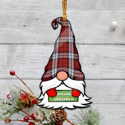 ScotsTee Shop Scottish Brodie Dress Clan Tartan Ornament Gnome Christmas Ornament with His Tartan Christmas Hat