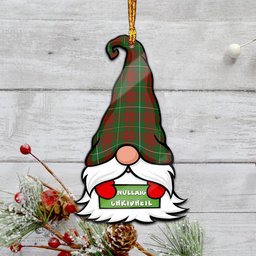 ScotsTee Shop Scottish Bruce Hunting Clan Tartan Ornament Gnome Christmas Ornament with His Tartan Christmas Hat
