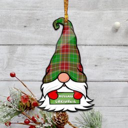 ScotsTee Shop Scottish Baxter Modern Clan Tartan Ornament Gnome Christmas Ornament with His Tartan Christmas Hat