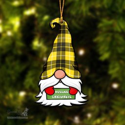ScotsTee Shop Scottish Barclay Dress Modern Clan Tartan Ornament Gnome Christmas Ornament with His Tartan Christmas Hat