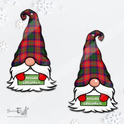 ScotsTee Shop Scottish Belshes Clan Tartan Ornament Gnome Christmas Ornament with His Tartan Christmas Hat