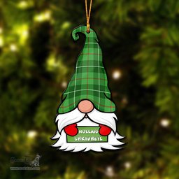 ScotsTee Shop Scottish Boyle Clan Tartan Ornament Gnome Christmas Ornament with His Tartan Christmas Hat