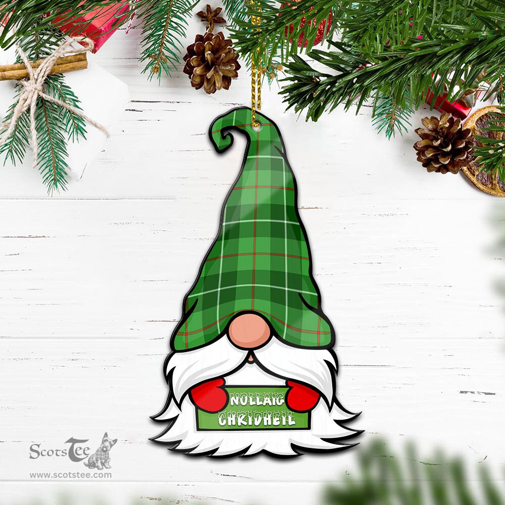 ScotsTee Shop Scottish Boyle Clan Tartan Ornament Gnome Christmas Ornament with His Tartan Christmas Hat