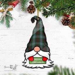 ScotsTee Shop Scottish Brodie Hunting Clan Tartan Ornament Gnome Christmas Ornament with His Tartan Christmas Hat