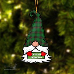 ScotsTee Shop Scottish Beveridge Clan Tartan Ornament Gnome Christmas Ornament with His Tartan Christmas Hat