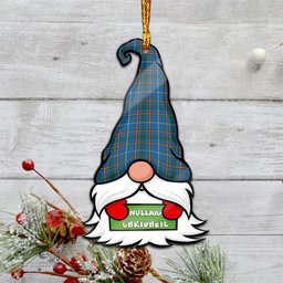 ScotsTee Shop Scottish Bain Clan Tartan Ornament Gnome Christmas Ornament with His Tartan Christmas Hat