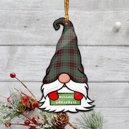 ScotsTee Shop Scottish Buchan Ancient Clan Tartan Ornament Gnome Christmas Ornament with His Tartan Christmas Hat
