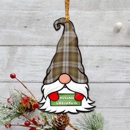 ScotsTee Shop Scottish Baillie Dress Clan Tartan Ornament Gnome Christmas Ornament with His Tartan Christmas Hat