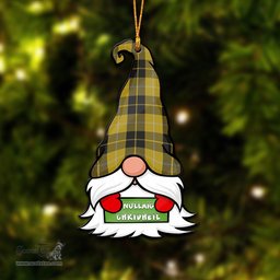 ScotsTee Shop Scottish Barclay Dress Clan Tartan Ornament Gnome Christmas Ornament with His Tartan Christmas Hat