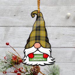 ScotsTee Shop Scottish Barclay Dress Clan Tartan Ornament Gnome Christmas Ornament with His Tartan Christmas Hat