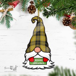 ScotsTee Shop Scottish Barclay Dress Clan Tartan Ornament Gnome Christmas Ornament with His Tartan Christmas Hat