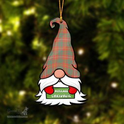 ScotsTee Shop Scottish Bruce Ancient Clan Tartan Ornament Gnome Christmas Ornament with His Tartan Christmas Hat