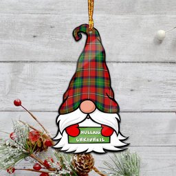 ScotsTee Shop Scottish Boyd Modern Clan Tartan Ornament Gnome Christmas Ornament with His Tartan Christmas Hat