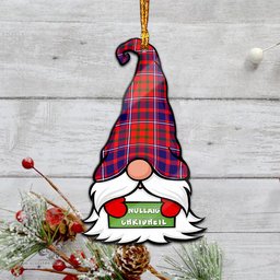 ScotsTee Shop Scottish Cameron of Lochiel Modern Clan Tartan Ornament Gnome Christmas Ornament with His Tartan Christmas Hat