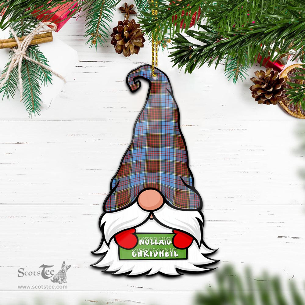 ScotsTee Shop Scottish Anderson Modern Clan Tartan Ornament Gnome Christmas Ornament with His Tartan Christmas Hat