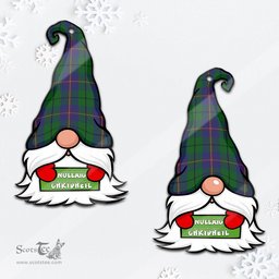 ScotsTee Shop Scottish Carmichael Clan Tartan Ornament Gnome Christmas Ornament with His Tartan Christmas Hat