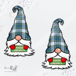 ScotsTee Shop Scottish Campbell Dress Ancient Clan Tartan Ornament Gnome Christmas Ornament with His Tartan Christmas Hat