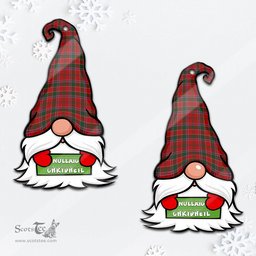 ScotsTee Shop Scottish Dalzell Clan Tartan Ornament Gnome Christmas Ornament with His Tartan Christmas Hat