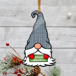ScotsTee Shop Scottish Conquergood Clan Tartan Ornament Gnome Christmas Ornament with His Tartan Christmas Hat