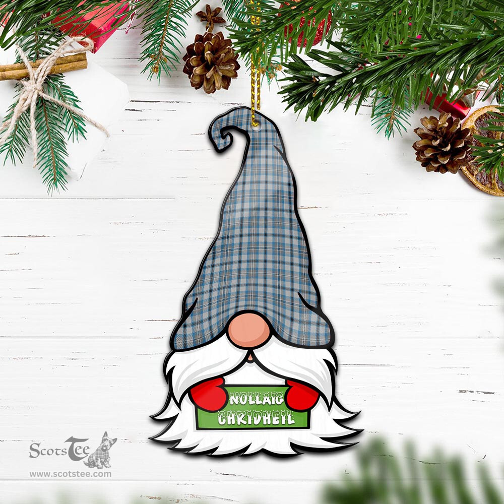 ScotsTee Shop Scottish Conquergood Clan Tartan Ornament Gnome Christmas Ornament with His Tartan Christmas Hat