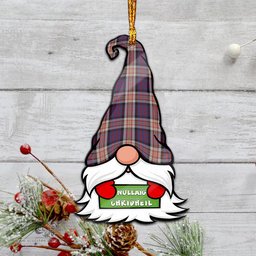 ScotsTee Shop Scottish Carnegie Clan Tartan Ornament Gnome Christmas Ornament with His Tartan Christmas Hat