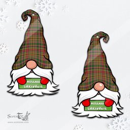 ScotsTee Shop Scottish Drummond of Strathallan Clan Tartan Ornament Gnome Christmas Ornament with His Tartan Christmas Hat